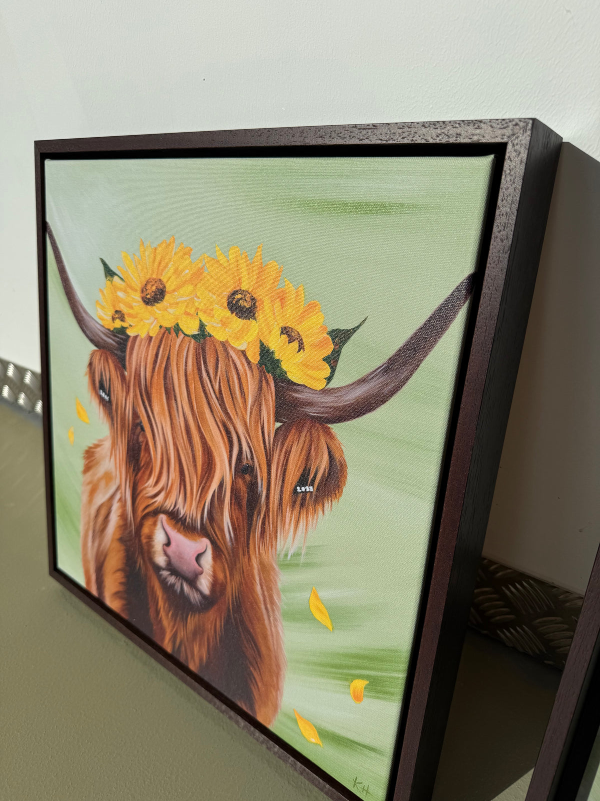 'You've Got the Love' Limited Edition Framed Highland Cow Canvas Print