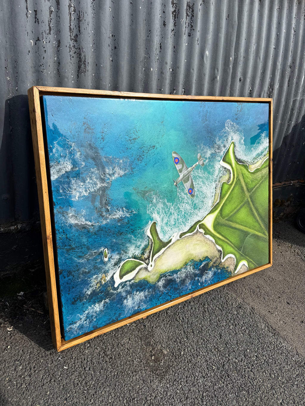 ‘Spitfire Perspective’ Original Jurassic Coast Resin Artwork