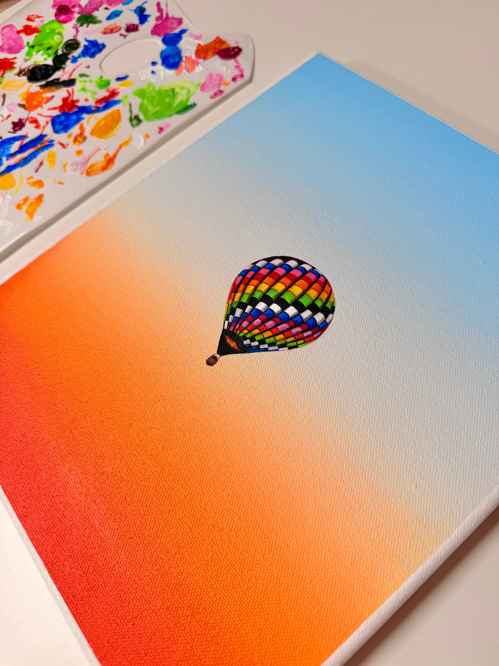 ‘Still Rising’ Original Hot Air Balloon Painting