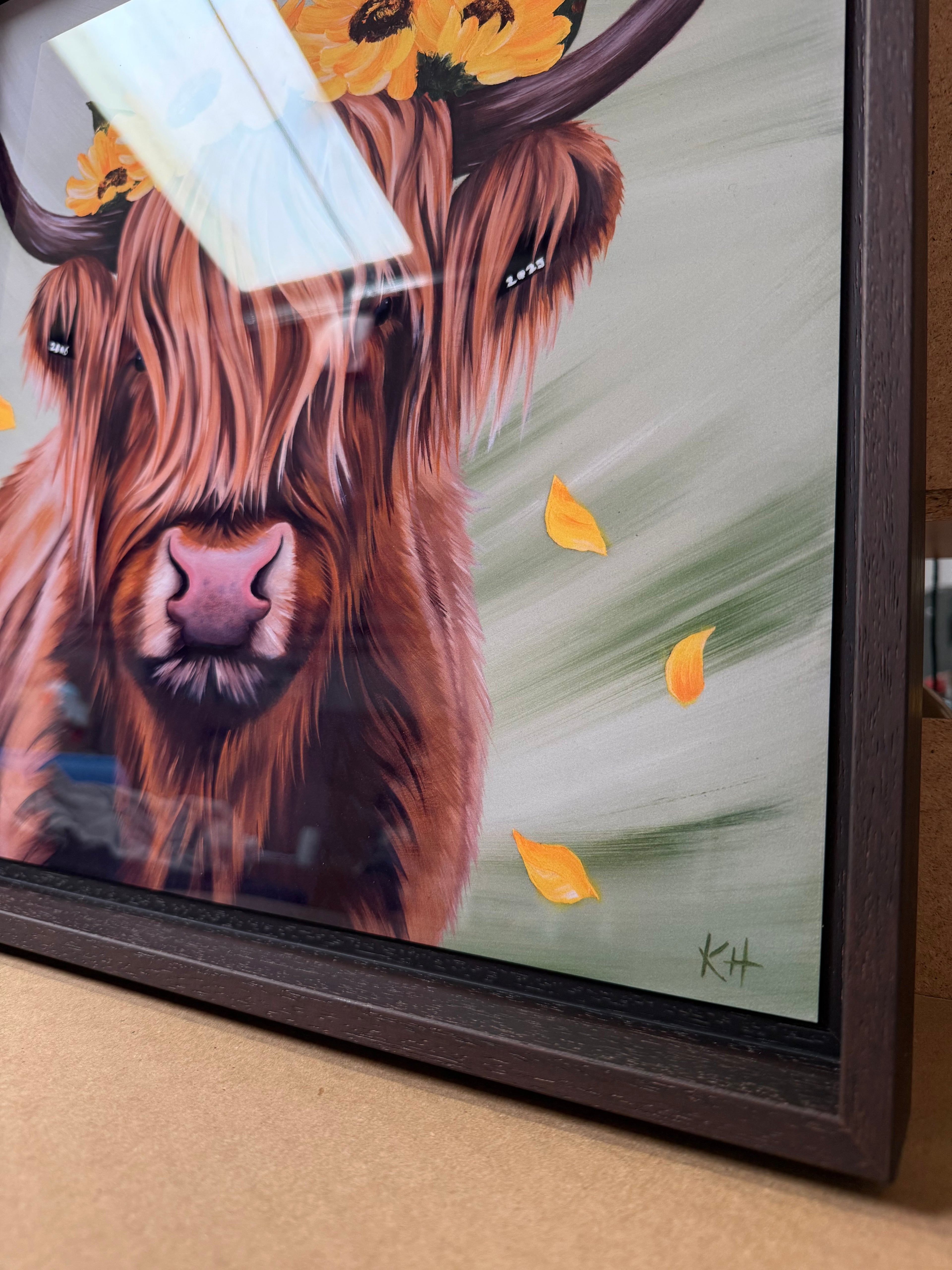 'You've Got the Love' Limited Edition Framed Highland Cow Print
