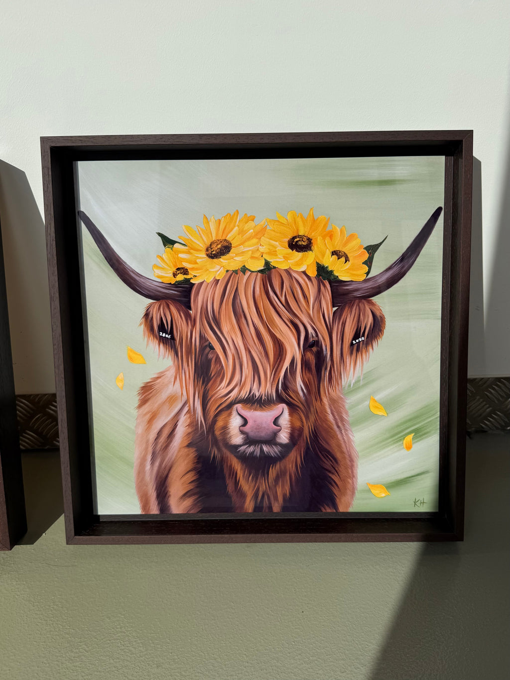 'You've Got the Love' Limited Edition Framed Aluminium Highland Cow Print