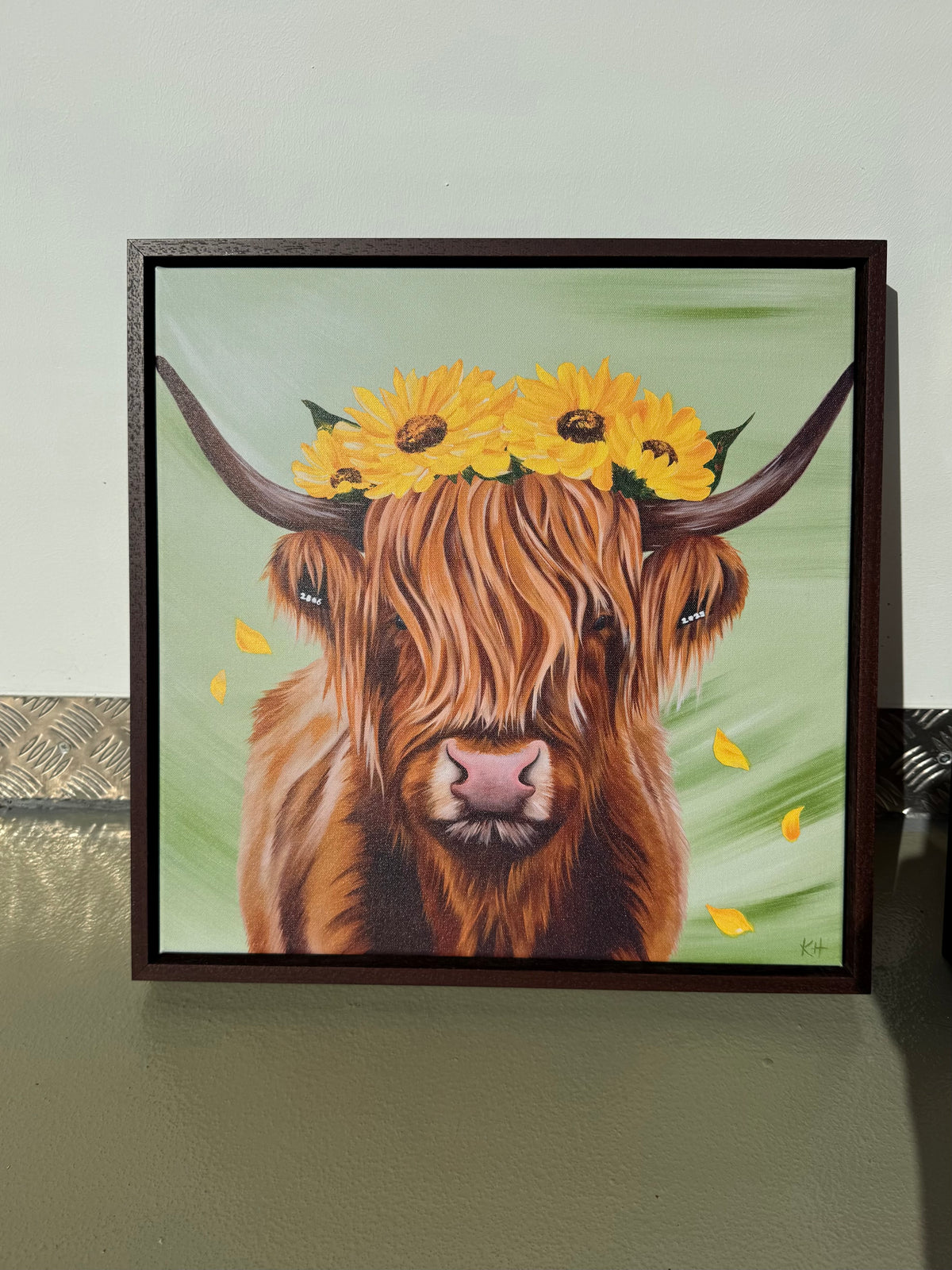 'You've Got the Love' Limited Edition Framed Highland Cow Canvas Print