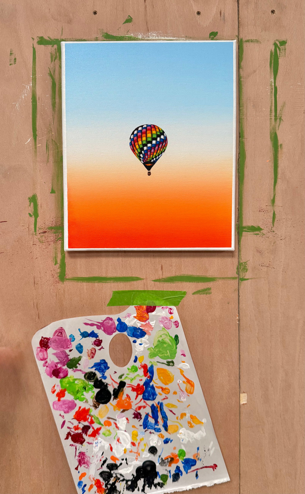 ‘Still Rising’ Original Hot Air Balloon Painting