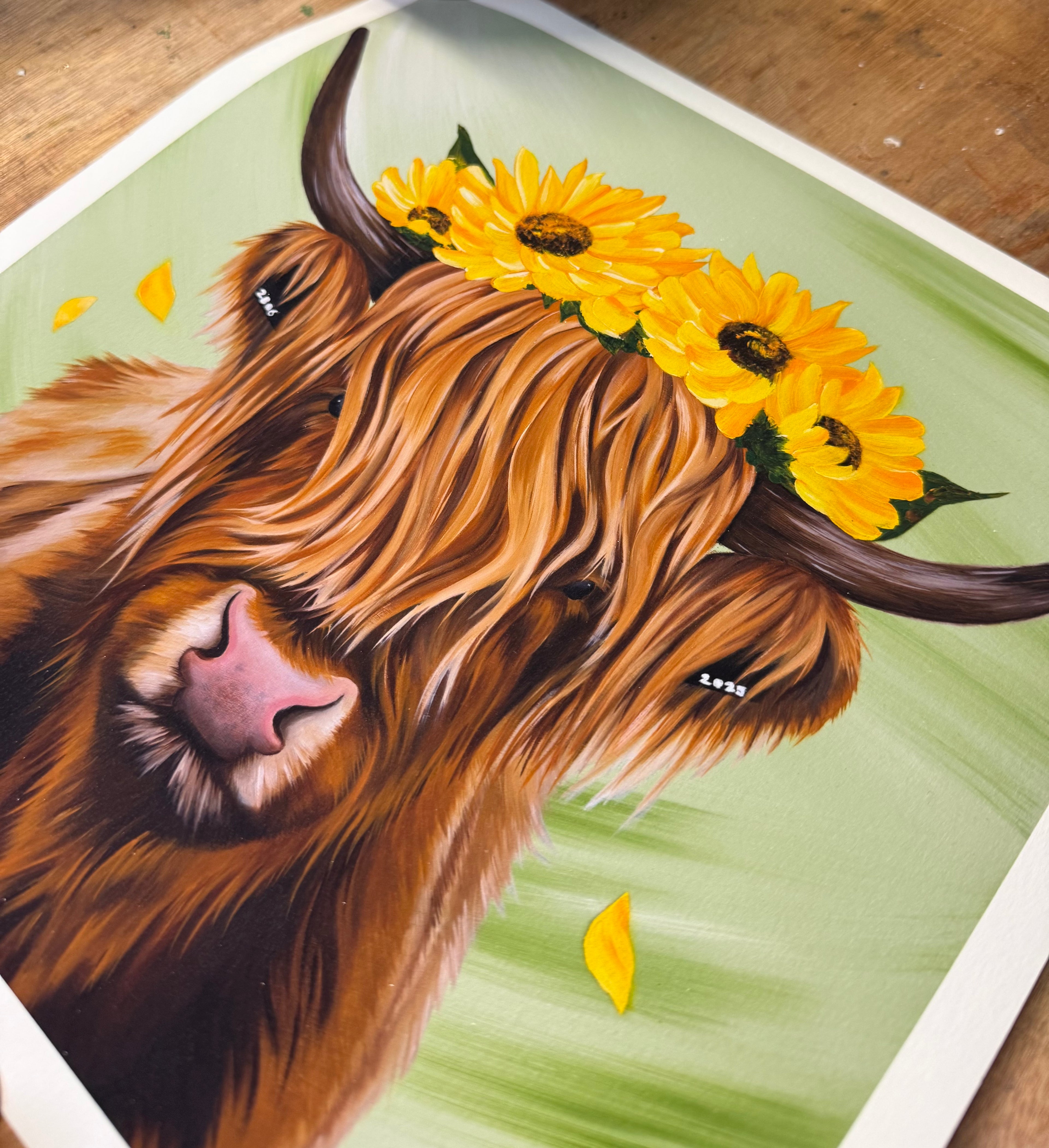 'You've Got The Love' Highland Cow Fine Art Print