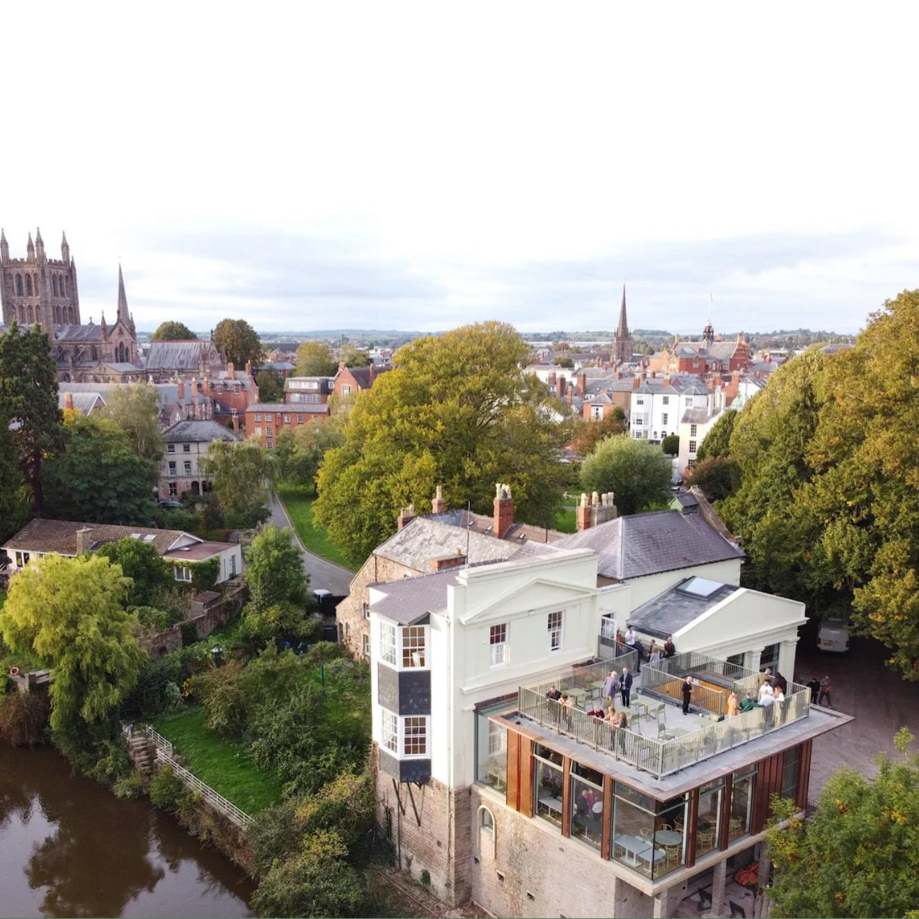 Aerial view of Pavilion in Hereford