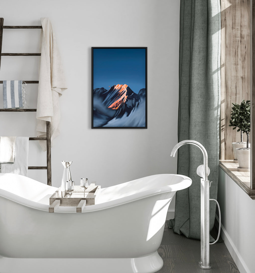 'Gravity & Grace' Framed Canvas Print