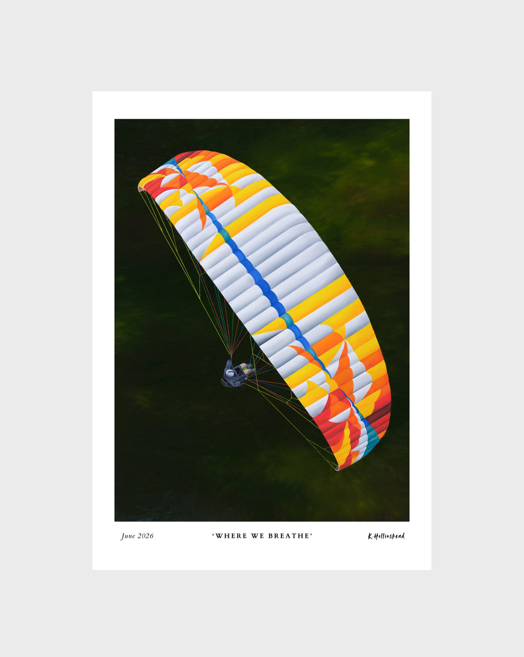 Paragliding fine art print BGD Wing