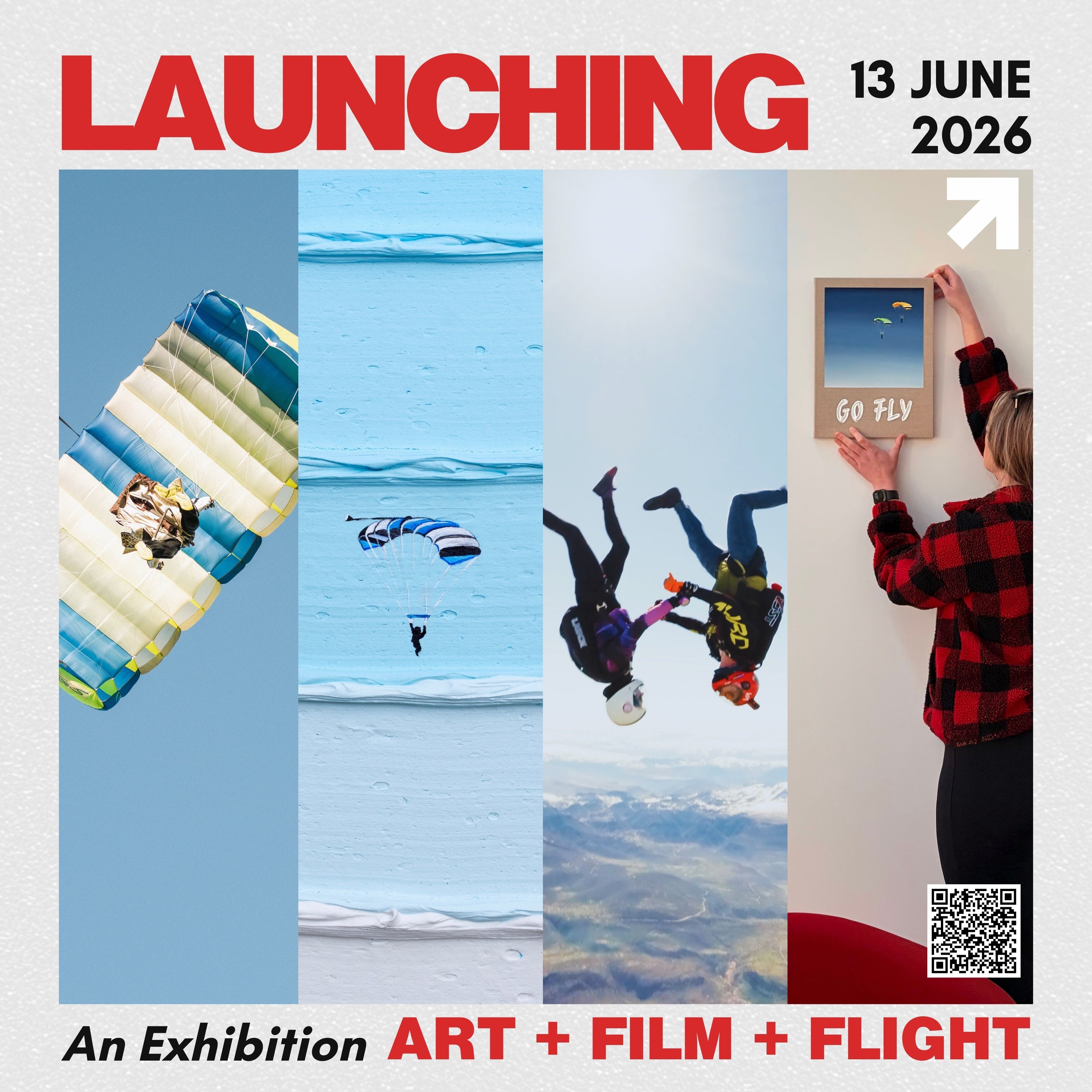 Skydiving and paragliding Art and Film event