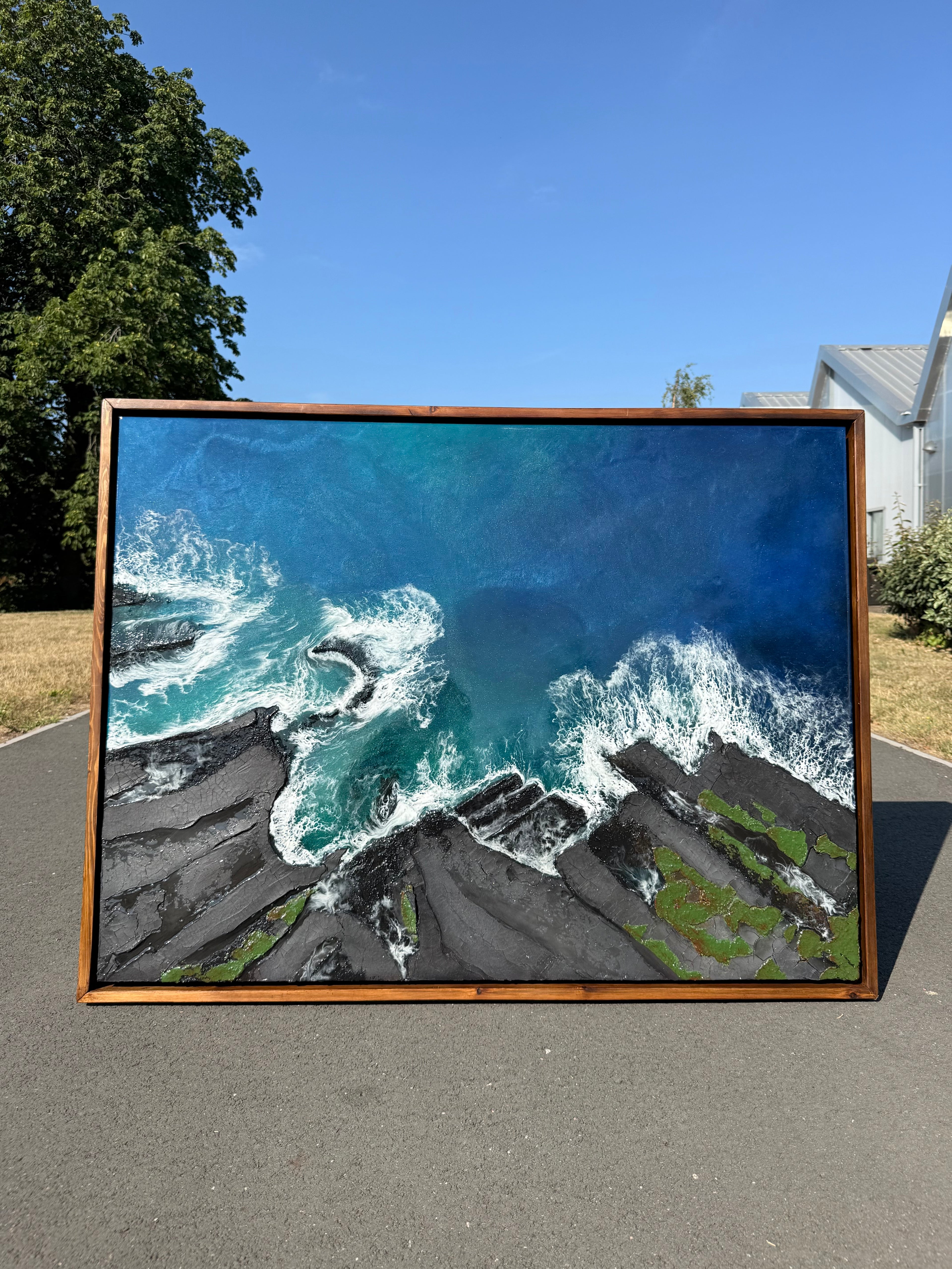 original ocean resin art