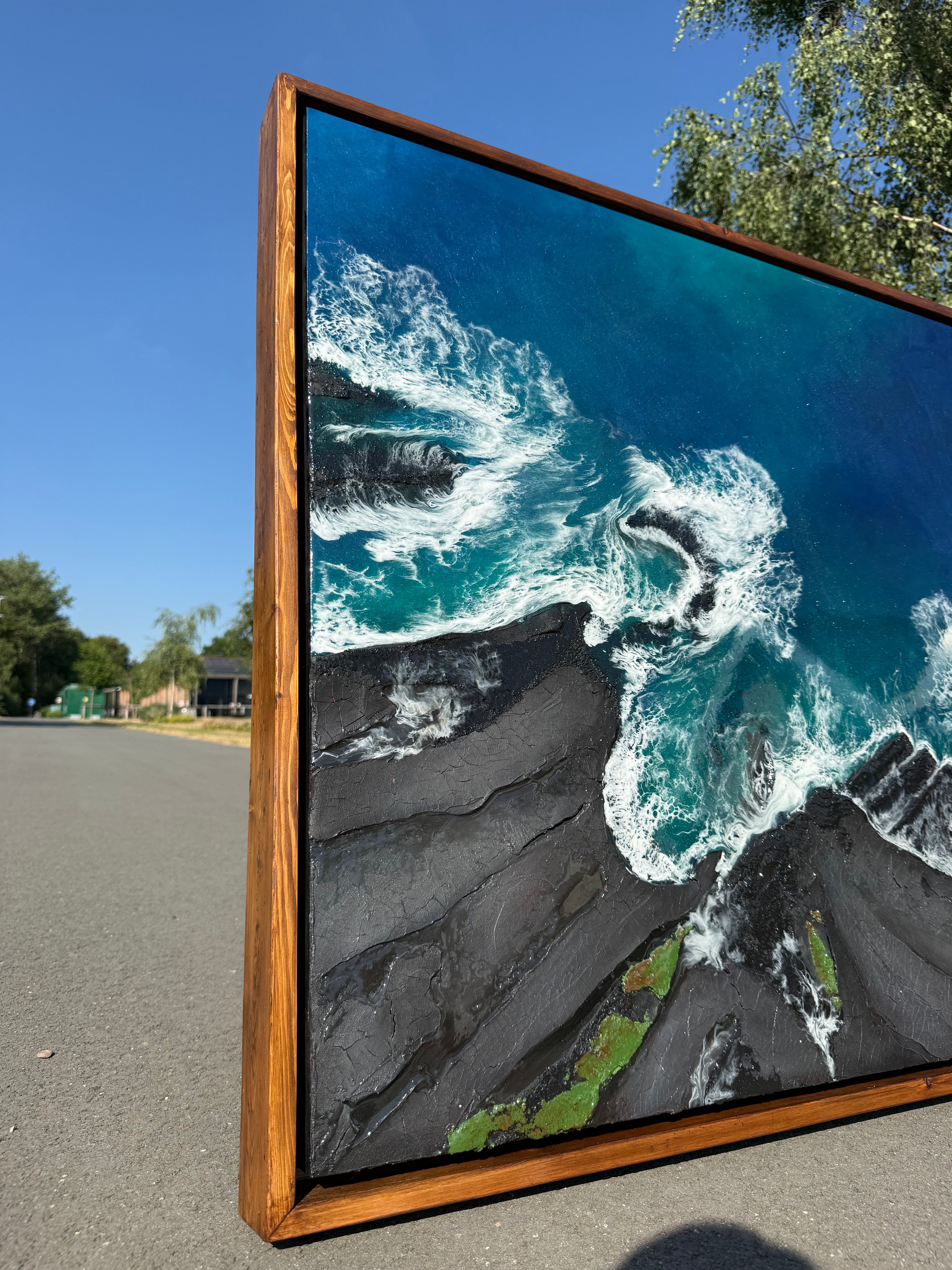 Original Resin Ocean Artwork | 'It's All a Wave'